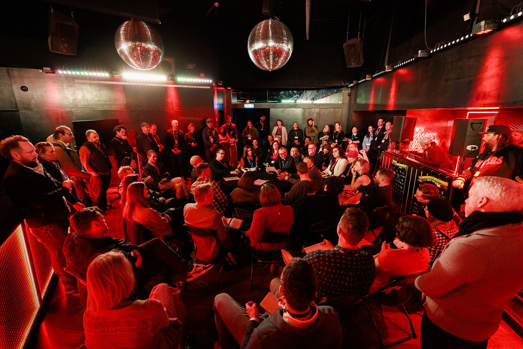 A packed session at a WXO event